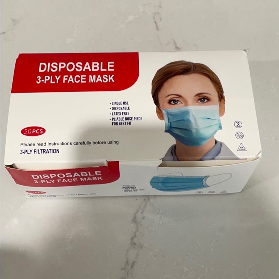 Disposable 3-Ply Face Mask